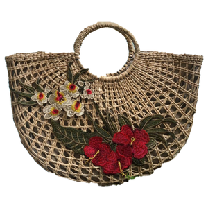 New Arrival Handweaving Water Hyacinth Women Bags <b>Handbags</b> Fashionable Eco-Friendly Non Toxic - Product Image 1