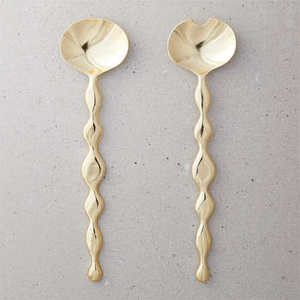 Ensemble de 5 couverts en acier inoxydable pur au design antique, cuillères de mariage de l'Inde, ustensiles de cuisine parfaits pour le restaurant, couverts - Product Image 4