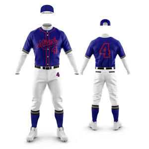 2025 plus récent Style personnalisé Polyester fait uniforme de Baseball plaine coupe régulière et uniforme de Baseball capable de point de qualité supérieure - Product Image 4