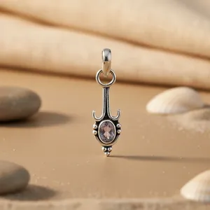 Colgante de Amatista en Oro Rosa Hecho a Mano para Joyería de Piedras Preciosas para Mujer - Product Image 3