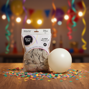 Palloncini in Lattice Party Love 30cm R12 Bianchi Biodegradabili Confezione da 50 Pezzi - Product Image 3
