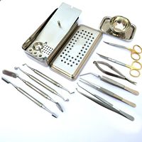 Kit chirurgical dentaire PRF/GRF : Système de plaquettes riches en fibres, membrane pour chirurgie implantaire, instruments manuels en acier inoxydable