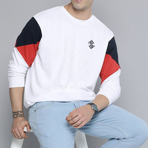 เสื้อสเวตเชิ้ตผู้ชายทรงปกติสำหรับฤดูหนาว ผ้าฟลีซ ระบายอากาศได้ดี เป็นมิตรกับสิ่งแวดล้อม คอกลมสีพื้น  รับสั่งทำสีและดีไซน์ - Product Image 3