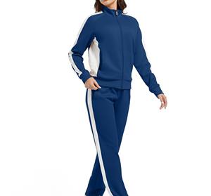 Ensemble 2 pièces en polyester et coton, personnalisable, confortable, à capuche, décontracté, uni, réversible, coupe-vent, de haute qualité, avec service OEM - Product Image 4