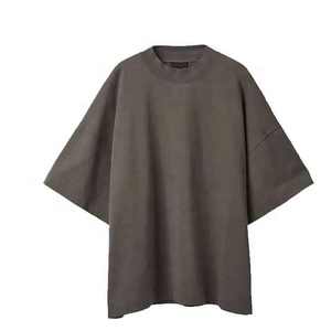 Camiseta Unisex Hip Hop de 250 g/m², Cuello Redondo, Hombros Caídos, Talla Grande, 100% Algodón - Product Image 2