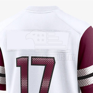 Camiseta de fútbol americano de alta calidad sublimación personalizada camiseta de fútbol americano diseño Logo equipo camiseta de fútbol americano - Product Image 5