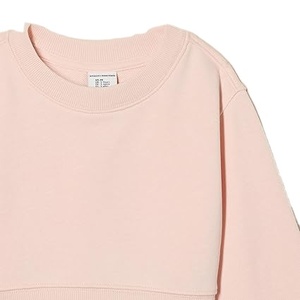 เสื้อสเวตเตอร์คอกลมสำหรับผู้หญิงแบบคลาสสิกหลากสี100% ตามสั่ง100% ขนแกะผ้าฝ้าย280 GSM - Product Image 4