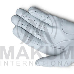 Gants de golf en cuir perforé blancs, antidérapants, à séchage rapide, respirants, pour hommes, femmes et jeunes sportifs - Product Image 6