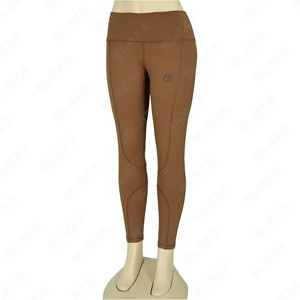 Vente en gros de pantalons de yoga taille haute respirants et évacuant la transpiration personnalisés sont des leggings de yoga taille élastique parfaits - Product Image 1