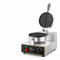 Machine à gaufres belges électriques commerciales épaisses avec revêtement antiadhésif 220V monophasé pour café et hôtel