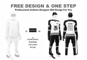 La meilleure qualité Nouveau design Impressionnant Sublimation Impression Taille personnalisée Nom de l'équipe et logo Uniforme de hockey sur glace - Product Image 2