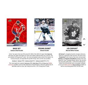 100% scellé en usine, boîte de collection de hockey Upper Deck Series 2 2023-24, en stock, prête à être expédiée - Product Image 5
