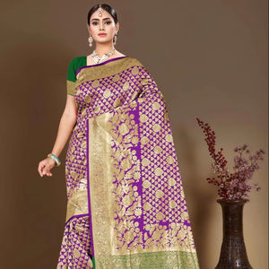 Ronisha Banarasi Silk Sarees Fashion D.No-124 Grossistes de vêtements indiens et pakistanais - Product Image 1