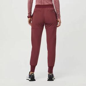 Combinaisons médicales pour femmes, uniformes de soins infirmiers, chirurgicales, à col en V, en spandex doux et polyester, multi-poches, vêtements d'hôpital - Product Image 6