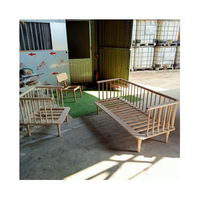 Mobilier d'extérieur Vintage Vietnam High Nouvelle chaise longue en rotin bois Chaise en rotin Chaise en rotin Chaise en osier Vente en gros cadre en bois massif