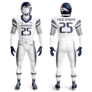 Ensemble d'uniformes de football américain sublimé personnalisé Pantalon en jersey à mailles cousues Vente en gros en vrac pour jeunes adultes - Product Image 3