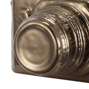 Sculpture d'appartement en aluminium poli, design antique vieilli, motif appareil photo argenté, style Art Déco Austin - Product Image 4