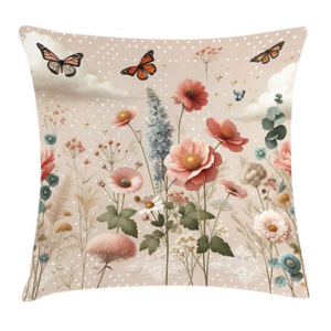 Funda de cojín con estampado botánico bordado 3D superventas, funda de almohada decorativa Floral para sala de estar, venta al por mayor OEM - Product Image 2