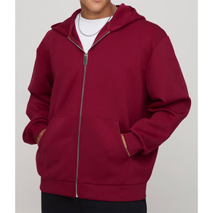 Sudadera con capucha y cremallera de gran tamaño para hombre de la mejor calidad, chaqueta informal con capucha y bolsillos al por mayor - Product Image 1
