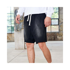 Hot Sale Sun Fade <b>Shorts</b> <b>Men</b> With Embroidery <b>Patch</b> Distressed <b>Shorts</b> and Custom Running <b>Shorts</b> - Product Image 2