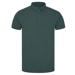 Polos a granel de alta calidad, camisetas de manga completa de color de contraste de tela para hombres, Camiseta con cuello de plumón, camisas de manga corta para hombres - Product Image 4