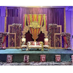 Asian Wedding <b>Mehndi</b> Stage Swing Sangeet Stage <b>Decoration</b> with Swing, Muslim <b>Mehndi</b> Stage <b>Decoration</b> - Product Image 5