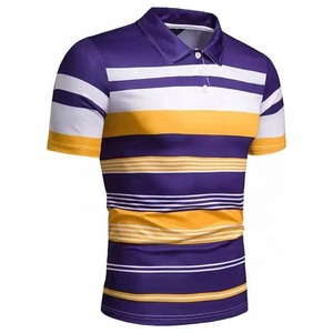 New Arrival Polo Shirt Men Short Sleeve Slim Fitness Custom Striped Design <b>Stand</b> Collar Cotton High Street Men Polo Shirts 2026 - Product Image 6