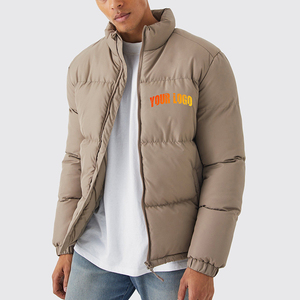 Veste d'hiver légère pour homme de haute qualité, col montant, design matelassé, coupe-vent, en duvet - Product Image 1