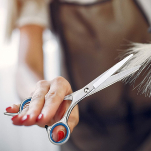 Stainless Steel <b>Barber</b> Scissors with Sharp <b>Blade</b> and Long Handle for Professional Salon Hair Grooming and Styling - Product Image 6
