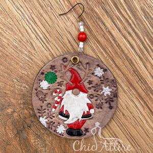 2024 forme ronde décorations de noël cadeaux en cuir véritable ornements d'arbre de noël Western personnalisé tentures en cuir usiné - Product Image 1