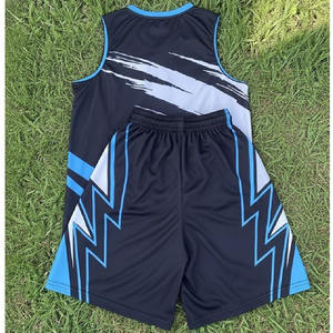 Uniformes de Baloncesto Sublimados Personalizados para Adultos, Talla Grande, Sin Mangas, Ajuste Holgado con Diseño Reversible, Pantalones Cortos Transpirables para Equipos - Product Image 5