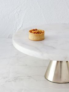 ขาตั้งเค้กหินอ่อนพร้อมฐานโลหะ - Product Image 6