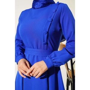 แซ็กเดรสมีกระดุมปิดด้านข้าง - Product Image 2