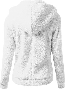 Abrigo Polar para hombre, chaqueta deportiva de invierno con cremallera y capucha, Jersey informal, prendas de vestir deportivas, diseño bordado forrado con tinte de corbata - Product Image 4