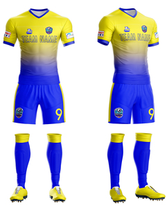 ชุดฟุตบอลสำหรับผู้ชายสามารถปรับแต่งได้โลโก้ขนาดพลัสไซส์พร้อมผ้าเจอร์ซี่พิมพ์ลายลูกค้า - Product Image 3