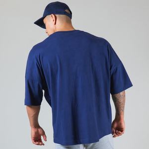 เสื้อยืดคอกลมสำหรับผู้ชาย,เสื้อยืดคอกลมสีพื้นเข้ารูปไซส์ใหญ่สำหรับฤดูใบไม้ผลิและฤดูร้อน - Product Image 2