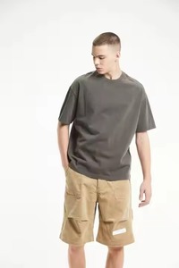 Printing Logo 100% Cotton T Shirt Streetwear <b>Hip</b> Hop Stone 100% Cotton T Shirts With Logo Acid Washed T-Shirt - Product Image 4