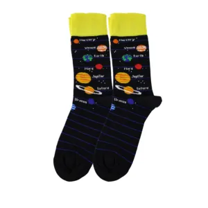 Unisex 6-<b>Pack</b> Patterned Ankle Socks <b>Back</b> to School Series for Daily Use for Autumn Season - Product Image 3