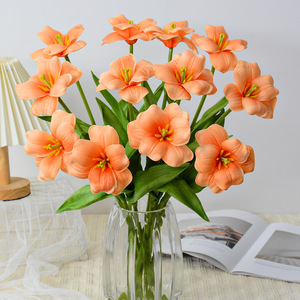 Fleurs artificielles Tulipes ouvertes Décoration de <span class=keywords><strong>mariage</strong></span> Imprimées en 3D Accessoire de photographie de bureau Thème <span class=keywords><strong>mariage</strong></span> Eucalyptus Hortensias - Product Image 2
