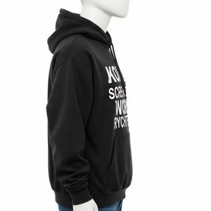 Sweat-shirt à capuche en molleton imprimé à l'écran, coton et polyester, chaud, décontracté, streetwear, pour homme et femme, à porter au quotidien - Product Image 2