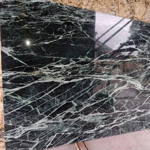 Finition extérieure polie par grande dalle de marbre de vert d'araignée de conception moderne - Product Image 1