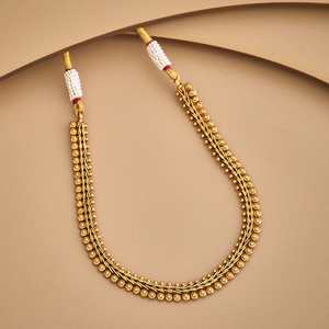 Collar Chapado en Oro Antiguo 162824, Estilo Religioso, Cadenas con Cuentas, Patrón de Números de Plantas, Imitación de Perlas y Diamantes, para Regalo de Boda - Product Image 1