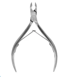 Fabricante cutícula profissional nipper de aço inoxidável, cutícula nipper para salão de unhas com mola dupla.