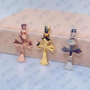 Christian Religion <b>Cross</b> 1.80 TCW Round Cut Hip Hop Moissanite Diamond <b>Pendant</b> 925 <b>Sterling</b> <b>Silver</b> Hip-Hop Style <b>Pendant</b> - Product Image 3