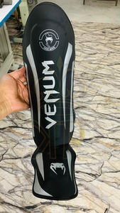 Espinilleras de cuero Pu profesional de boxeo, espinilleras de empeine de entrenamiento de Karate de boxeo hechas a medida, servicio OEM ODM - Product Image 3