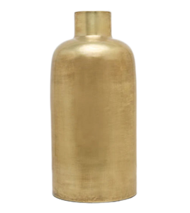 แจกันตั้งพื้นทำด้วยมือทำจากโลหะสีทองอันทันสมัยหรูหราชิ้นส่วนที่โดดเด่นสำหรับตกแต่งบ้านรูปทรงกระบอกด้วยดอกไม้เหล็กแห้ง - Product Image 2