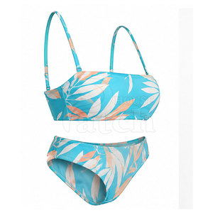 Conjunto de Bikini de Dos Piezas Personalizado para Mujer, Traje de Baño Moderno con Corte Alto, Tela Elástica Cómoda, Ropa para Vacaciones en la Playa o Resort - Product Image 4