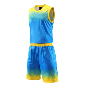Short d'été Uniform Sportswear Chemise de basket-ball en polyester certifié BSCI Short de basket-ball respirant Ensemble d'uniformes pour adultes - Product Image 2