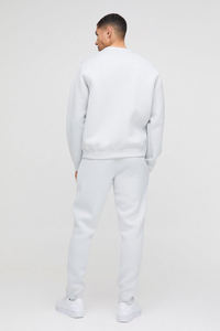 Survêtement évasé uni de style 2026, logo personnalisé, coton, col rond, impression par transfert thermique, vêtements décontractés, vêtements de rue pour unisexe - Product Image 2