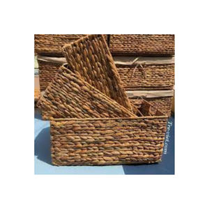 Cestas de almacenamiento de arte popular de mimbre de ratán de diseño personalizado ecológico decoración del hogar hecha a mano del fabricante de Vietnam - Product Image 1